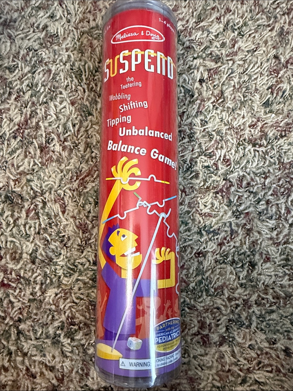 Melissa & Doug Suspend Balance Game - Red with Yellow & Purple Accents
